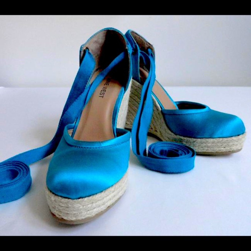 Brand new Nine West Aqua Espadrilles!!